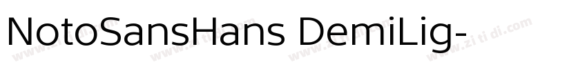 NotoSansHans DemiLig字体转换
